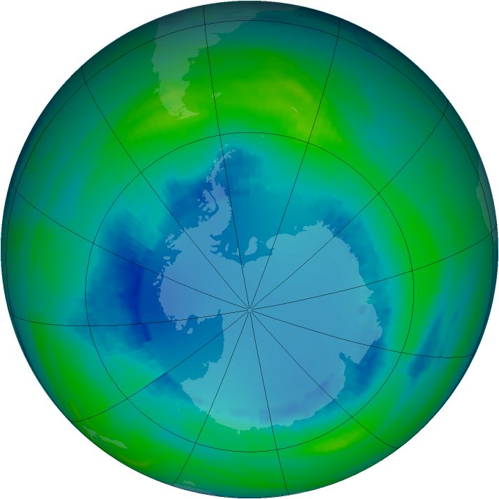 Ozone Map 1990-08-18